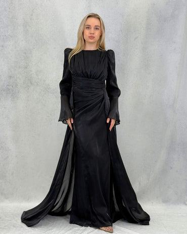 Drapeli Janjan Abiye Elbise