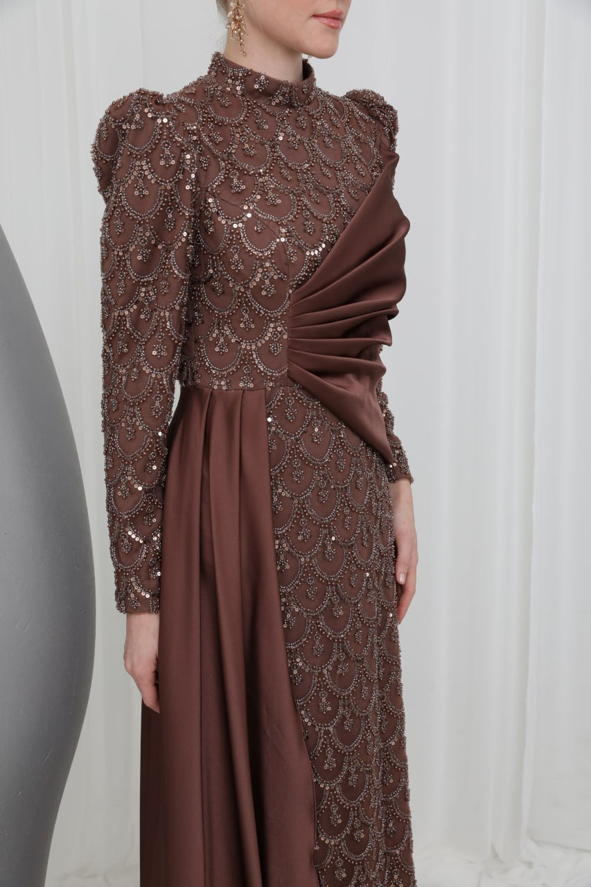 Özel Tasarım Taş İşlemeli Abiye