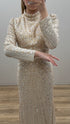 Aura Evening Dress Beige