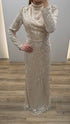 Aura Evening Dress Beige