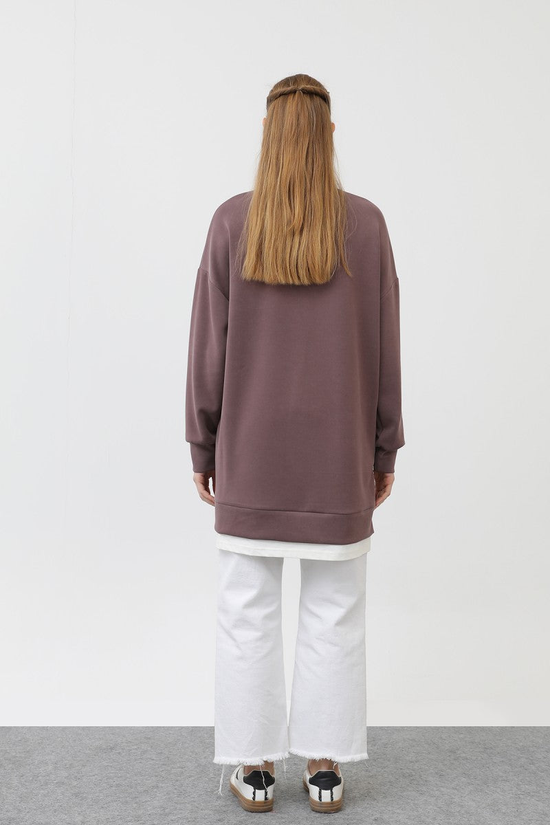 Ön Etiket Detaylı Tunik