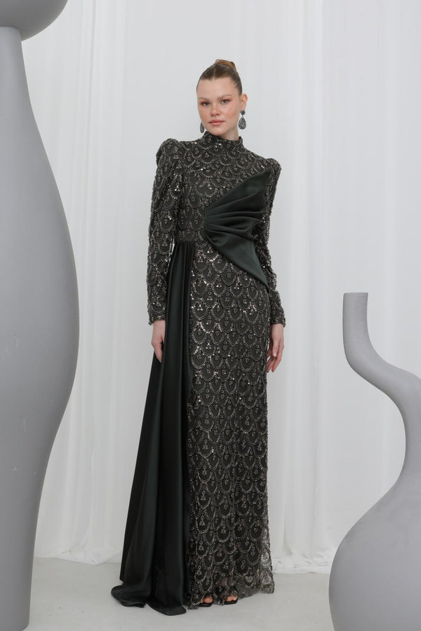 Özel Tasarım Taş İşlemeli Abiye