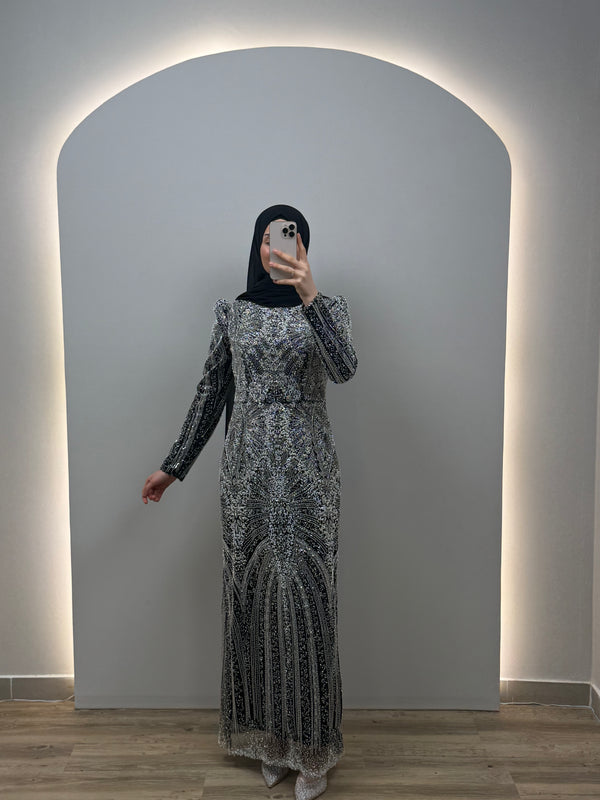 Lavinia Siyah Abiye Elbise