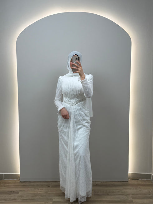 Elina Abendkleid Weiss