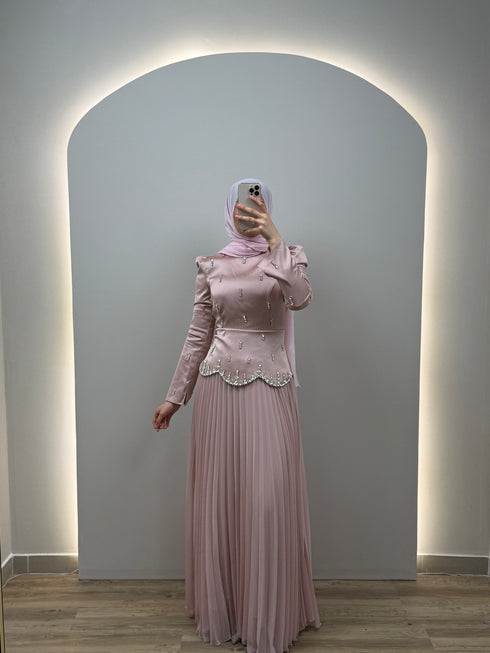 Isabella Evening Dress Pink