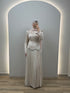 Isabella Evening Dress Beige