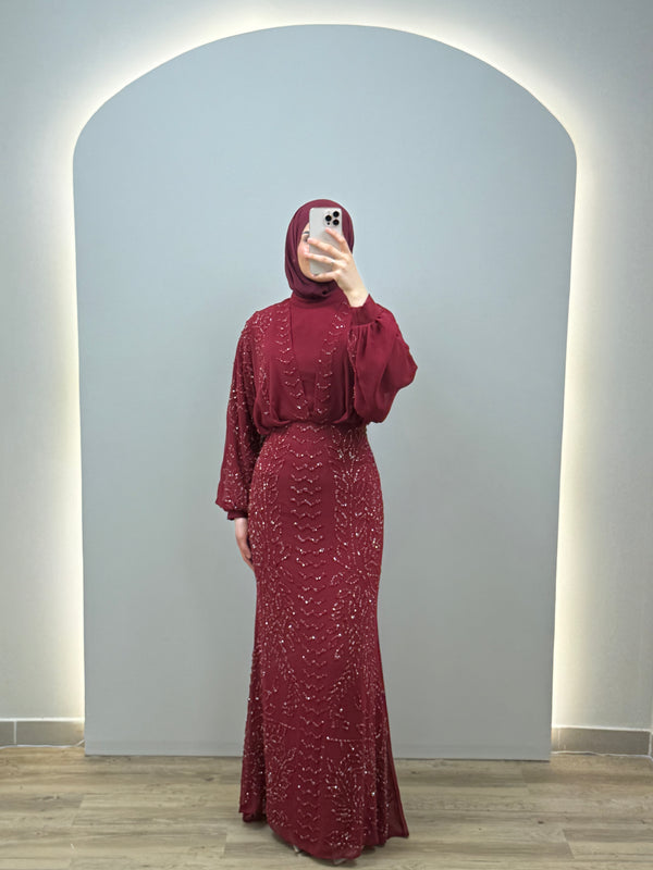 Viviana Abendkleid Weinrot