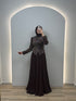 Clarissa Evening Dress Brown
