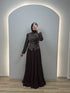 Clarissa Evening Dress Brown