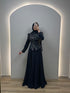 Clarissa Evening Dress Dark Blue