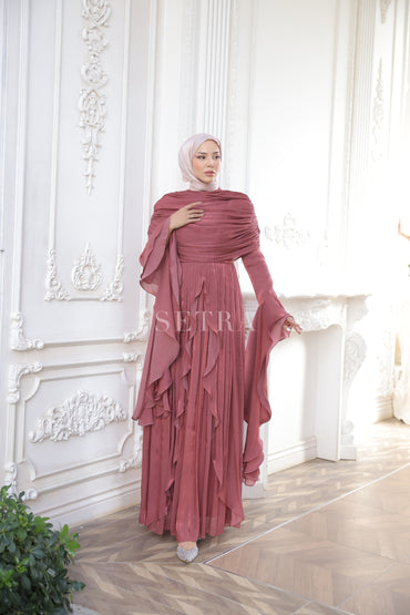 Aura Özel Tasarım Abiye Elbise – Gül