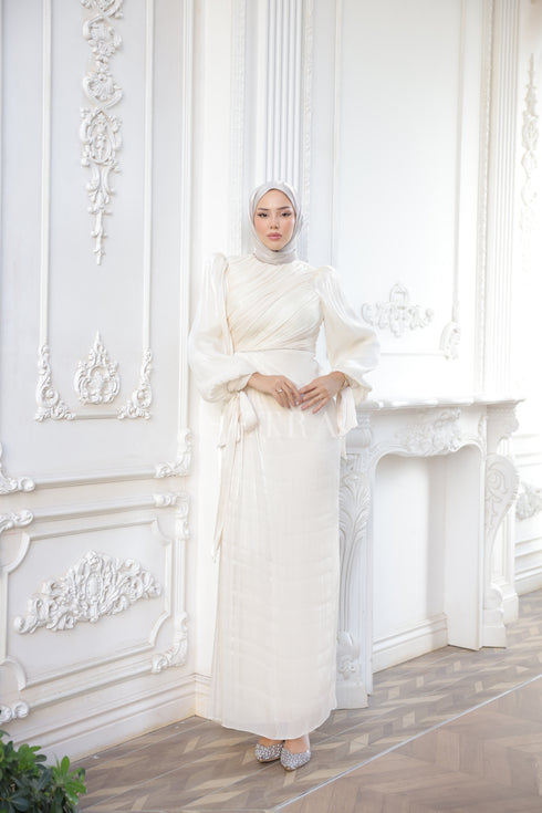 Şık Taş Detaylı Tesettür Abiye