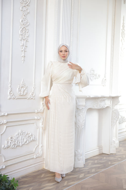 Şık Taş Detaylı Tesettür Abiye