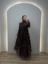 Amara Evening Dress Brown