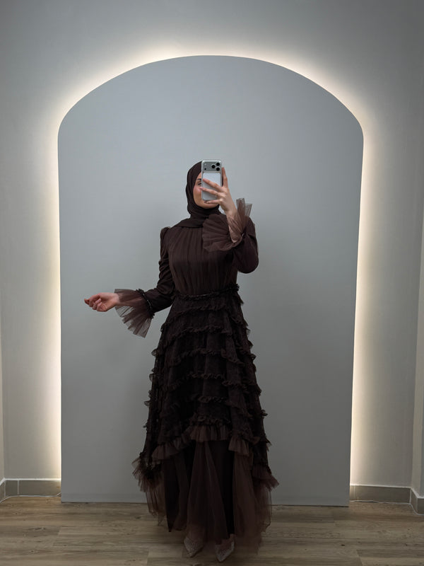 Amara Abendkleid Braun