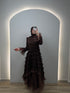 Amara Evening Dress Brown