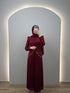 Elara Abiye Elbise Bordo