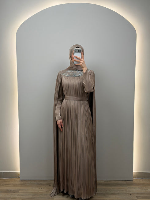 Mira Evening Dress Mink