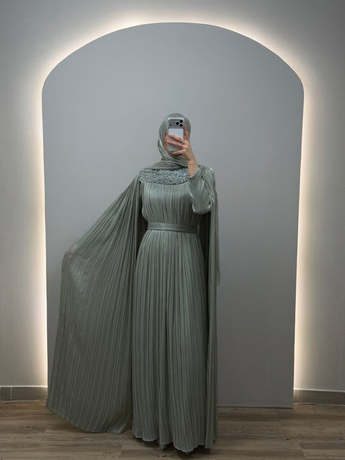Mira Evening Dress Mint Green