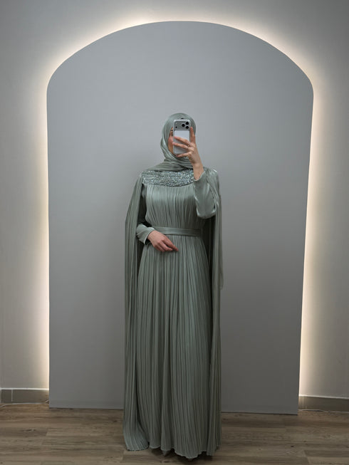 Mira Evening Dress Mint Green