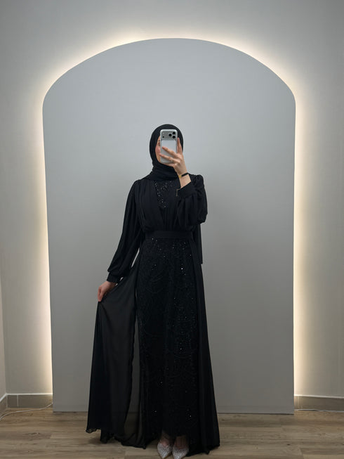 Arin Siyah Abiye Elbise