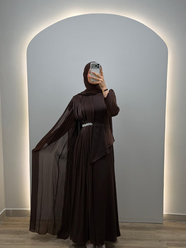 Elva Abendkleid Braun