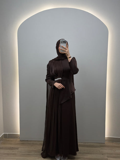 Elva Abendkleid Braun