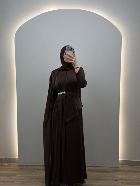 Elva Abendkleid Braun