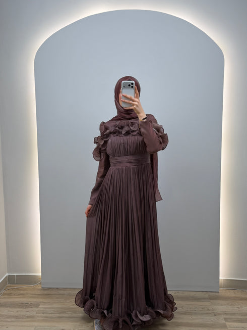 Vina Abendkleid Braun