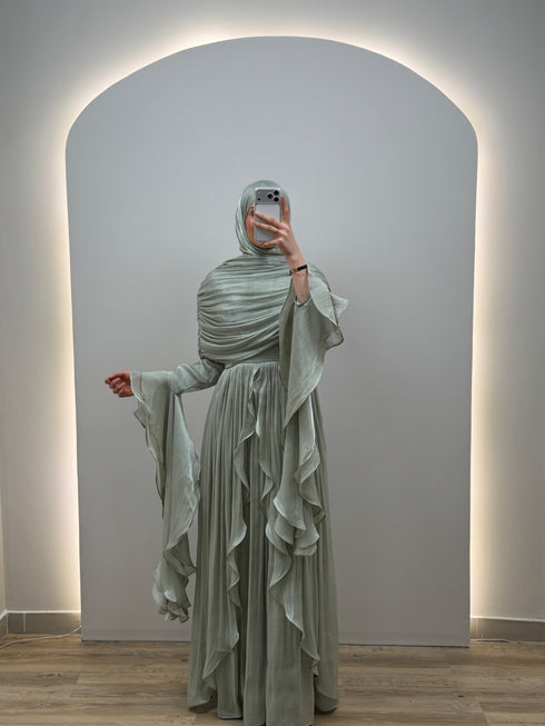 Duru Abiye Mint Yeşili