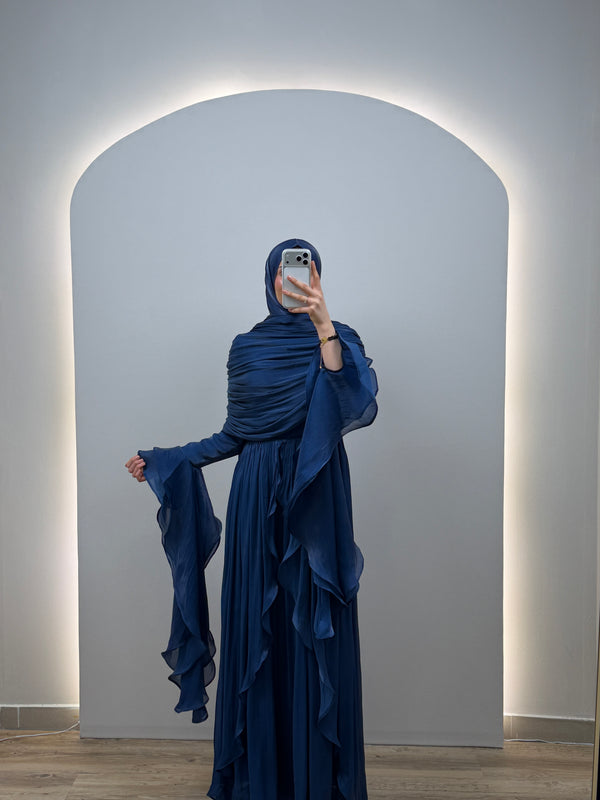 Duru Abendkleid Dunkelblau