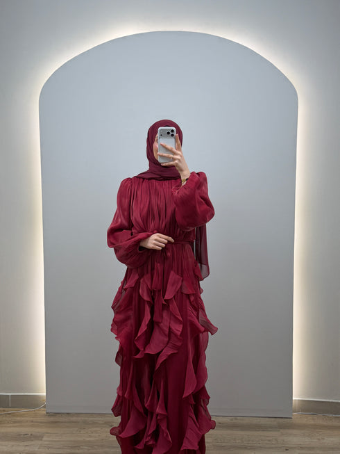 Liana Abiye Elbise Kırmızı