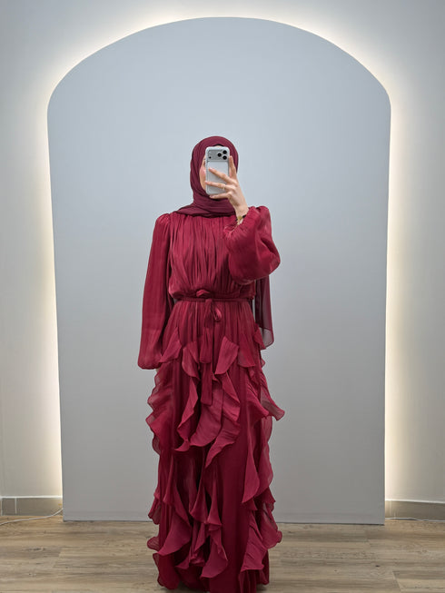 Liana Abiye Elbise Kırmızı