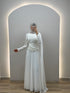 Luma Beyaz Abiye Elbise
