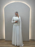 Luma Beyaz Abiye Elbise