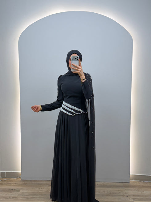 Luma Abendkleid Schwarz