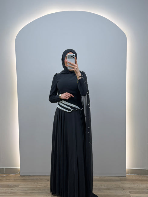 Luma Abendkleid Schwarz