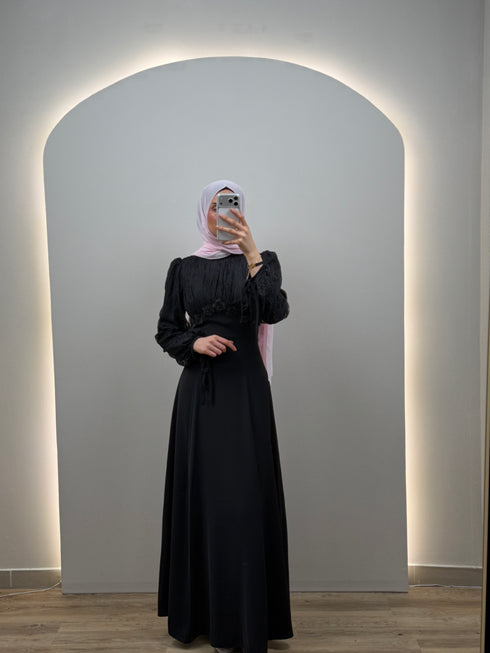 Rena Siyah Abiye Elbise