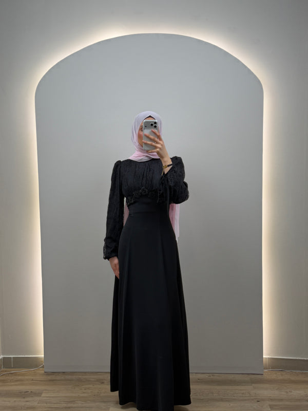 Rena Siyah Abiye Elbise