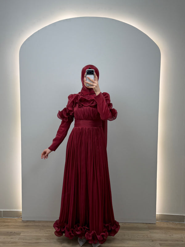 Vina Abendkleid Weinrot