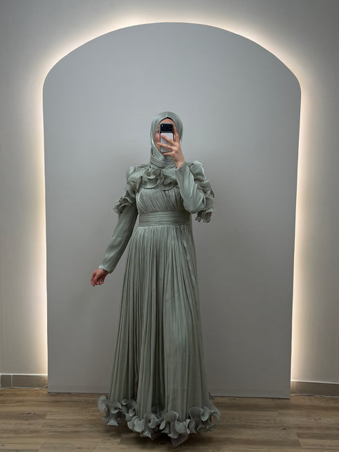 Vina Evening Dress Mint Green