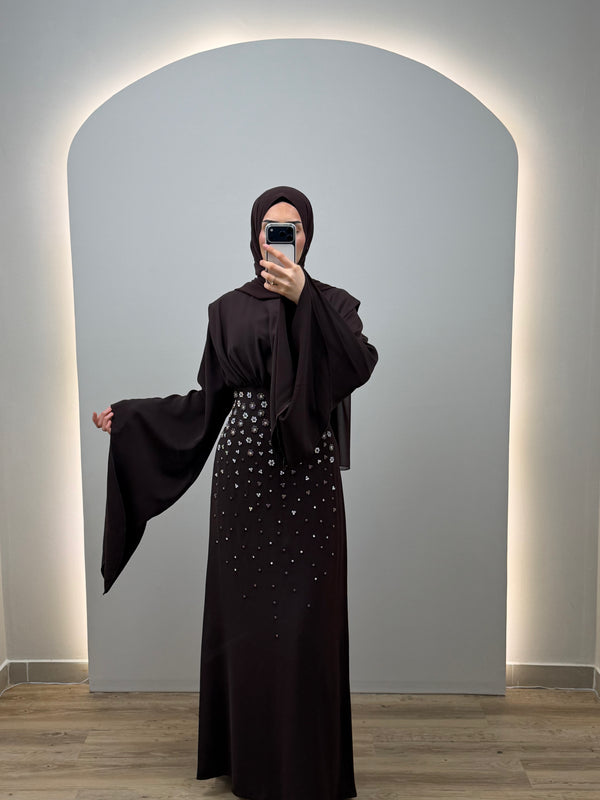 Celina Kahverengi Abiye