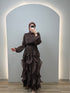 Liana Evening Dress Brown