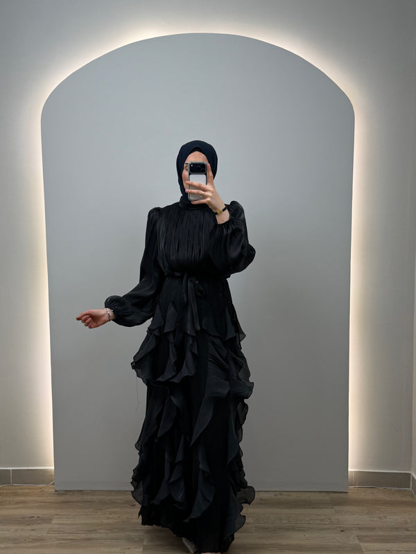 Liana Siyah Abiye Elbise