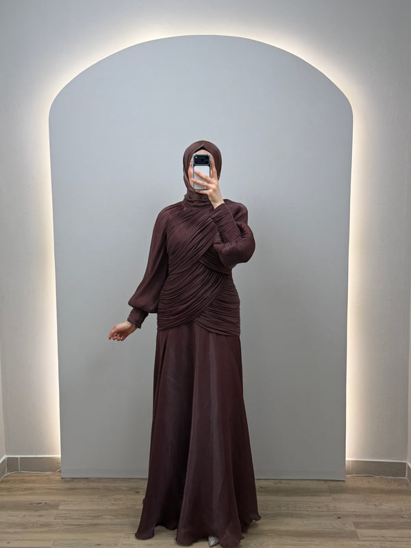 Samira Abiye Kahverengi