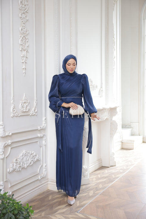 Şık Taş Detaylı Tesettür Abiye