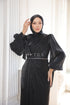Şık Taş Detaylı Tesettür Abiye