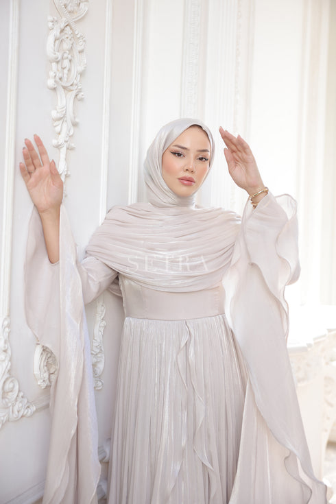 Duru Evening Dress Stone