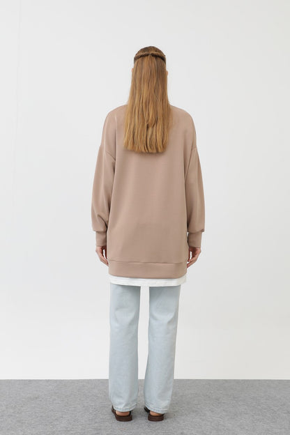 Ön Etiket Detaylı Tunik