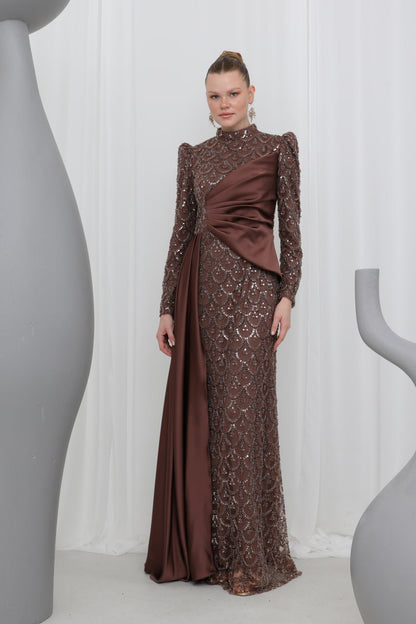 Özel Tasarım Taş İşlemeli Abiye